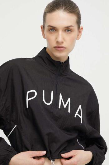 Tréningová bunda Puma Fit Move čierna farba,prechodná,oversize,524816