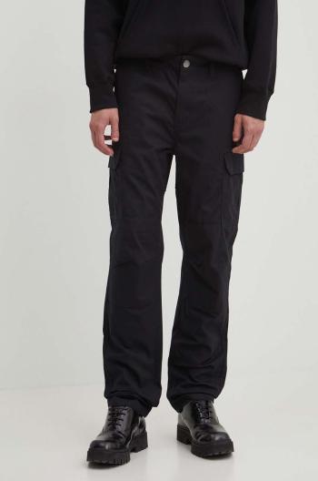 Bavlnené nohavice Dickies DK0A4XDUBLK-BLACK, čierna farba, strih cargo