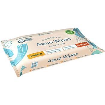 Aqua Wipes BIO Aloe Vera 100% rozložiteľné obrúsky 99% vody, 64 ks (5060180400583)