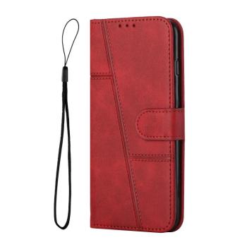 STITCHED Peňaženkový kryt pre Vivo V50 Lite červený