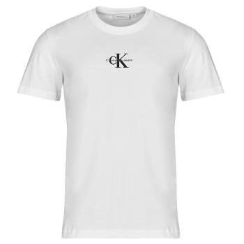 Calvin Klein Jeans  MONOLOGO TEE  Tričká s krátkym rukávom Biela