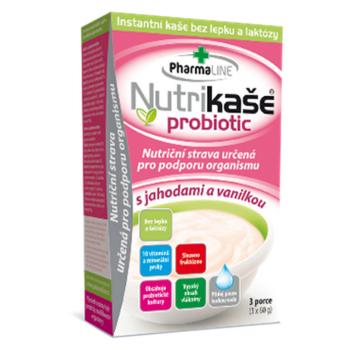 PHARMALINE Nutrikaša probiotic S jahodou a vanilkou 3x60 g