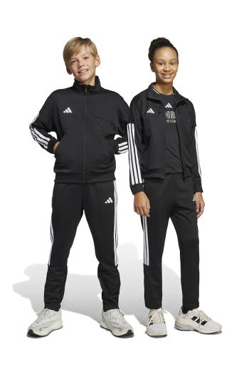 Detské tepláky adidas čierna farba, s potlačou, JI6173