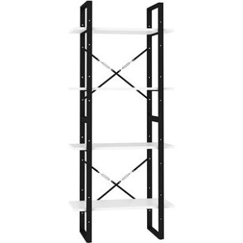 Shumee, so 4 policami biela, 60 × 30 × 140 cm, drevotrieska, 806437