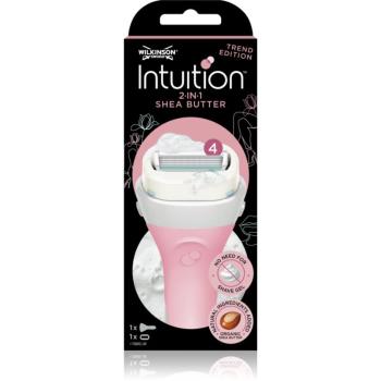 Wilkinson Sword Intuition 2in1 Shea Butter dámsky holiaci strojček + náhradná hlavica 1 ks