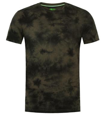 Korda tričko tie dye tee dark olive - xxl