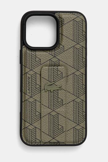 Puzdro na mobil Lacoste iPhone 16 Pro Max 6,9 zelená farba, LCHCP16XGSPBSB