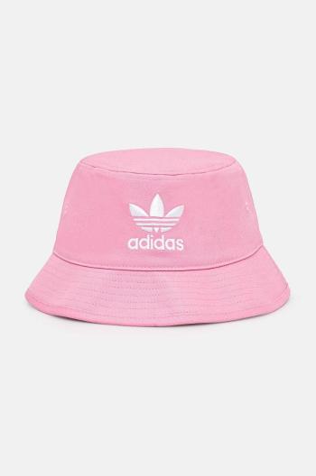 Bavlnený klobúk adidas Originals Adicolor ružová farba, bavlnený, HM1678