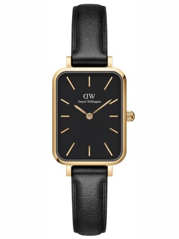 DANIEL WELLINGTON DÁMSKE HODINKY Quadro lisované Sheffield Gold 20mm DW00100560 + KRABIČKA