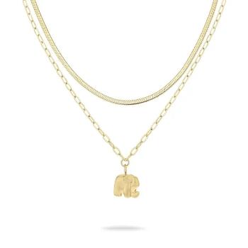 Tamaris Elegantný set pozlátených náhrdelníkov Slon Little Elephant TJ-0597-N-47