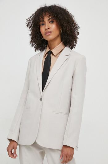 Sako Calvin Klein šedá farba,jednoradové,jednofarebné,K20K206477