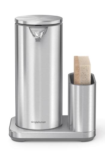 Bezdotykový dávkovač s nádobou na špongiu Simplehuman Sensor Pump 414 ml šedá farba