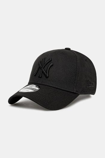 Bavlnená čiapka New Era 80468932.BLACK-BLACK, čierna farba, s nášivkou