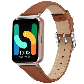 LEATHER Kožený remienok pre Samsung Galaxy Fit3 hnedý