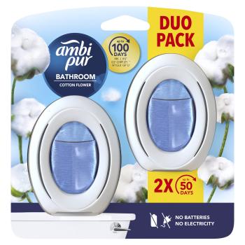 AMBIPUR Bathroom cotton fresh osviežovač vzduchu 2 x 7.5 ml