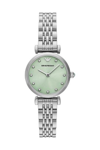 Hodinky Emporio Armani GIANNI T-BAR dámske, strieborná farba, AR11667