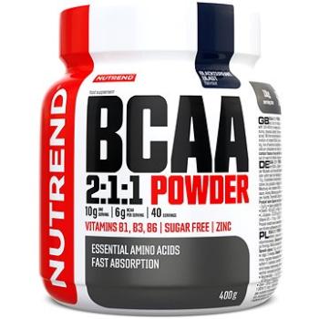 Nutrend BCAA Mega Strong Drink (2:1:1), 400 g, čierne ríbezle (8594073174345)