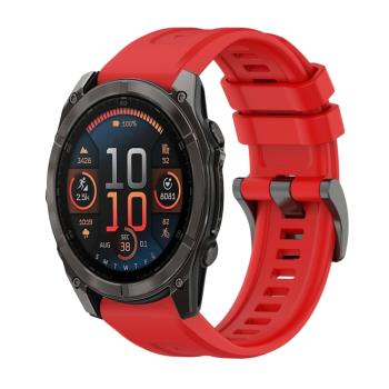 SILICONE Vymeniteľný remienok pre Garmin Fenix 8 47mm červený