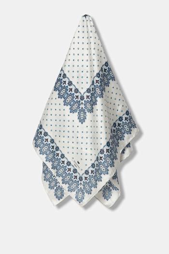 Hodvábna šatka Weekend Max Mara ONESTO béžová farba, vzorovaná, 2525546094600