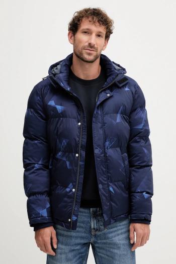 Bunda Guess pánska, tmavomodrá farba, zimná, M4BL21.WGJ42
