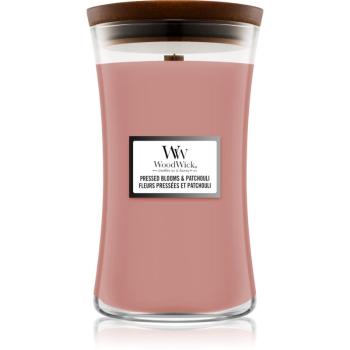 Woodwick Pressed Blooms & Patchouli vonná sviečka s dreveným knotom 609.5 g