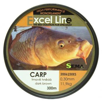 Sema vlasec excel carp 300 m hnedá-priemer 0,22 mm / nosnosť 6,1 kg