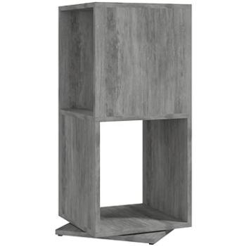 Shumee otočná skrinka betónovo sivá 34,5 × 34,5 × 75,5 cm drevotrieska, 339552