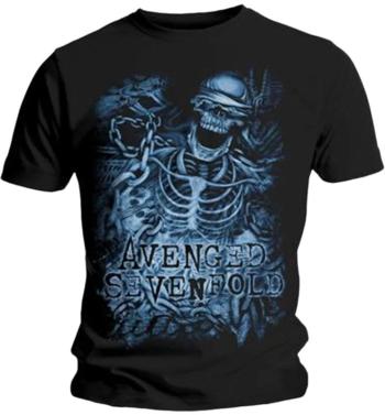 Avenged Sevenfold Tričko Chained Skeleton Unisex Black 2XL