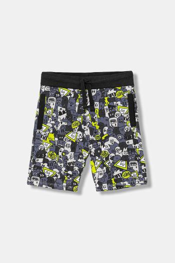 Detské bavlnené šortky Guess zelená farba, nastaviteľný pás N5YD00 KA6R4