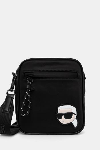 Malá taška Karl Lagerfeld K/IKON čierna farba, A1M30402