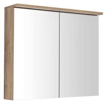 AQUALINE - KAWA STRIP Galérka s LED osvetlením 80x70x22cm, dub emporio WGL38S