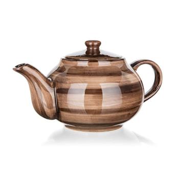 Ceainic de ceramică Banquet PALAS, 1,2 l, maro, maro