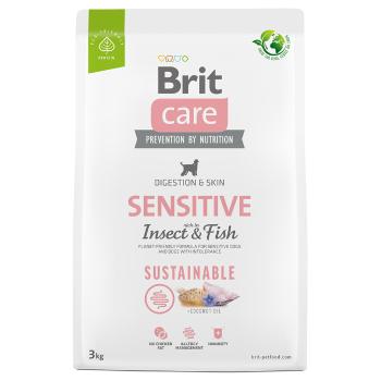 3kg Brit Care Dog Sustainable Sensitive Fish & Insect száraz kutyatáp