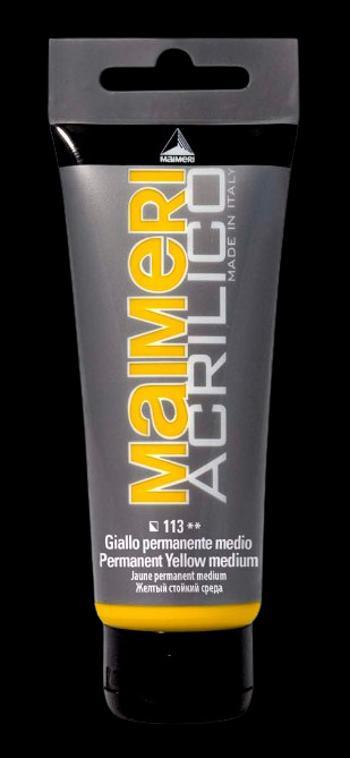 MAIMERI ACRILICO - Akrylové farby 113 - permanent yellow medium, 0,2 L