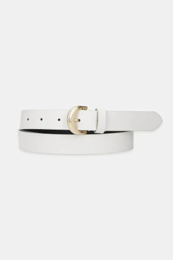 Kožený opasok Calvin Klein béžová farba, LV04K7015G