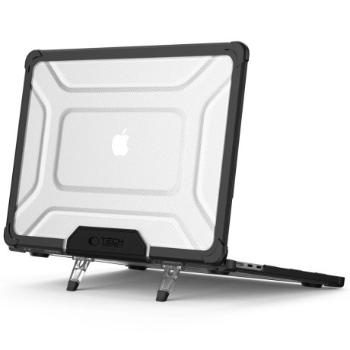 Tech-Protect Smartshell Pro kryt na MacBook Air 13 M2 / M3 / M4 / 2023-2025, čierny/priesvitný