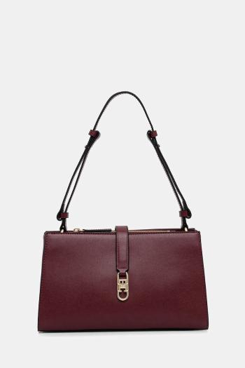 Kabelka Tommy Hilfiger bordová farba, AW0AW17718
