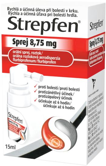 STREPFEN Sprej 8,75mg orálna roztoková aerodisperzia 15 ml