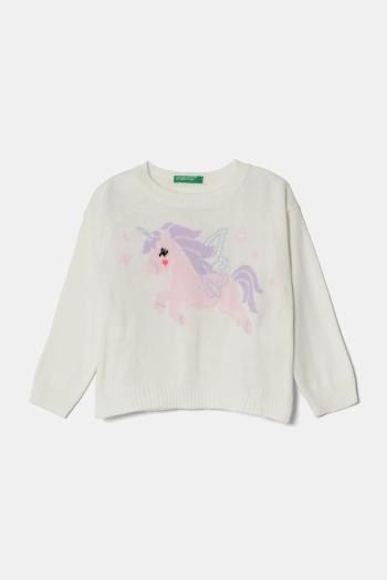 Detský sveter United Colors of Benetton béžová farba, tenký, 1070H102K