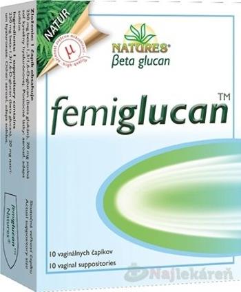 NATURES Femiglucan vaginálne čapíky 10ks