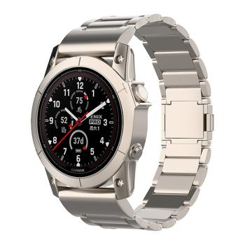 CLASSIC Kovový remienok pre Garmin Fenix 7 / Forerunner 965 TITANIUM