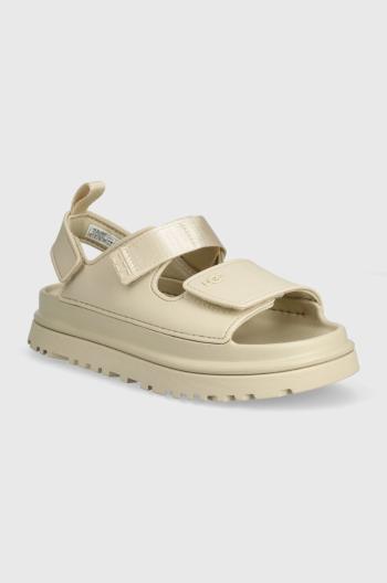 Detské sandále UGG GOLDENGLOW béžová farba