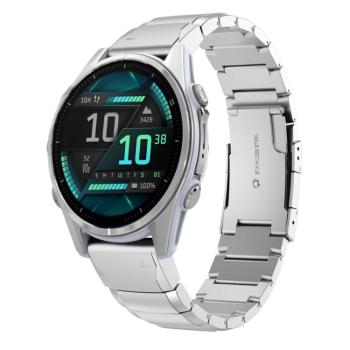 ARMOUR QUICK RELEASE Kovový remienok pre Garmin Fenix 8 43mm strieborný
