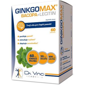 GinkgoMAX + Bacopa + Lecitin DaVinciAcademia tob. 60 (4531340)