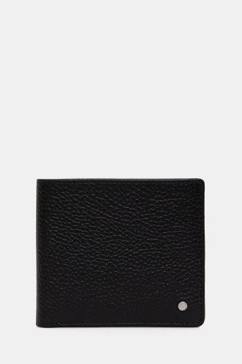 Kožená peňaženka Geox WALLET pánska, čierna farba, U35JFB 00046