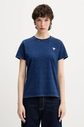 Tričko Guess Jeans dámske, tmavomodrá farba, W5YI22 KCTL1