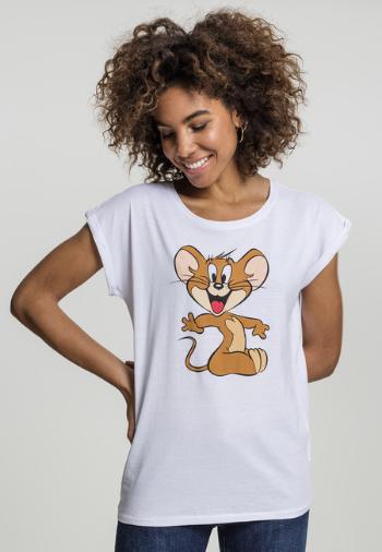 Mr. Tee Ladies Tom & Jerry Mouse Tee white - L