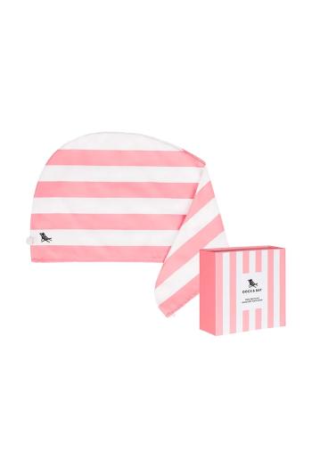 Vlasový turban Dock & Bay Malibu Pink M ružová farba