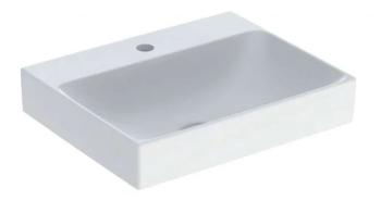 GEBERIT - ONE Umývadlo, 50x40x14 cm, bez prepadu, s otvorom na batériu, KeraTect, biela 505.020.01.6