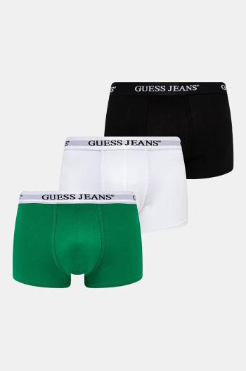 Boxerky Guess Jeans 3-pak pánske, zelená farba, M4BZ48 K6YW1